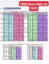 Thời khóa biểu thực hiện từ 14/02/2022